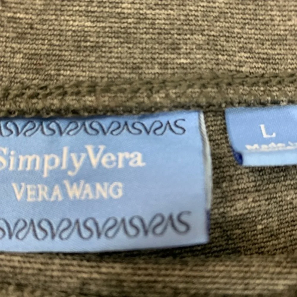 SimplyVera Vera Wang Gray Stretch Skirt Size Large - Picture 4 of 5